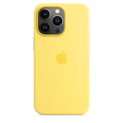 Чехол LUX Silicone Case на iPhone 13 Pro Lemon zest with MagSafe